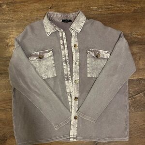 Women’s lavender Button-Up Jacket